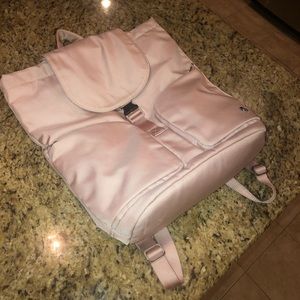Light pink Lululemon backpack
